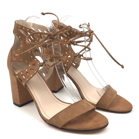 Anthro Klub Nico leather sandal block heel suede - Picture 2 of 8